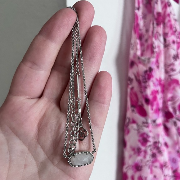 Kendra Scott Necklace Rose Quartz - Picture 1 of 1